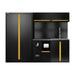 CONJUNTO DE MUEBLES MODULARES (14PCS) - EXTENSIÓN CON REF.18105, REF.16493 Y REF.18103 - DORADO