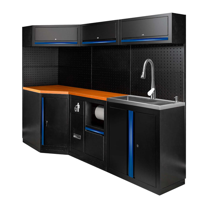 CONJUNTO DE MUEBLES MODULARES (24PCS) - EXTENSIÓN CON REF.16492, REF.16493 Y REF.18103 - AZUL