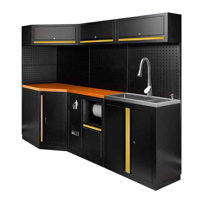 CONJUNTO DE MUEBLES MODULARES (24PCS) - EXTENSIÓN CON REF.16492, REF.16493 Y REF.18103 - DORADO