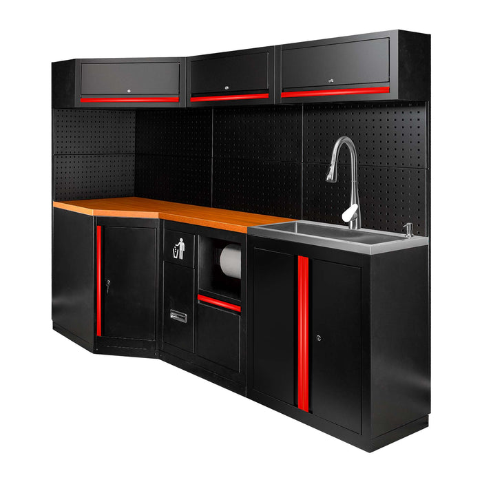 CONJUNTO DE MUEBLES MODULARES (24PCS) - EXTENSIÓN CON REF.16492, REF.16493 Y REF.18103 - ROJO