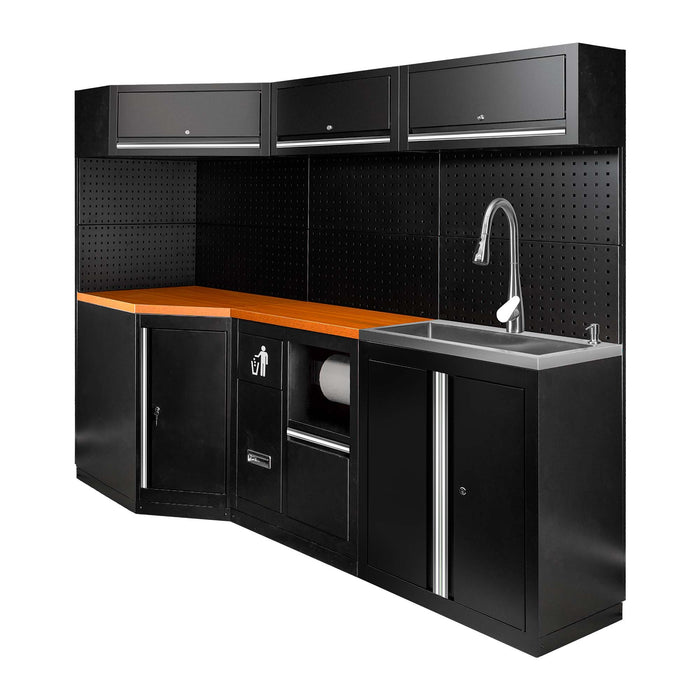 CONJUNTO DE MUEBLES MODULARES (24PCS) - EXTENSIÓN CON REF.16492, REF.16493 Y REF.18103 - PLATA