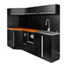 CONJUNTO DE MUEBLES MODULARES (24PCS) - EXTENSIÓN CON REF.16492, REF.16493 Y REF.18103 - PLATA