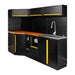 CONJUNTO DE MUEBLES MODULARES (24PCS) - EXTENSIÓN CON REF.16492, REF.16493 Y REF.18103 - AMARILLO