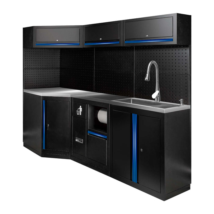 CONJUNTO DE MUEBLES MODULARES (24PCS) - EXTENSIÓN CON REF.16492, REF.16493 Y REF.18103 - AZUL