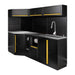 CONJUNTO DE MUEBLES MODULARES (24PCS) - EXTENSIÓN CON REF.16492, REF.16493 Y REF.18103 - DORADO