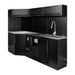 CONJUNTO DE MUEBLES MODULARES (24PCS) - EXTENSIÓN CON REF.16492, REF.16493 Y REF.18103 - NEGRO