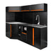 CONJUNTO DE MUEBLES MODULARES (24PCS) - EXTENSIÓN CON REF.16492, REF.16493 Y REF.18103 - NARANJA