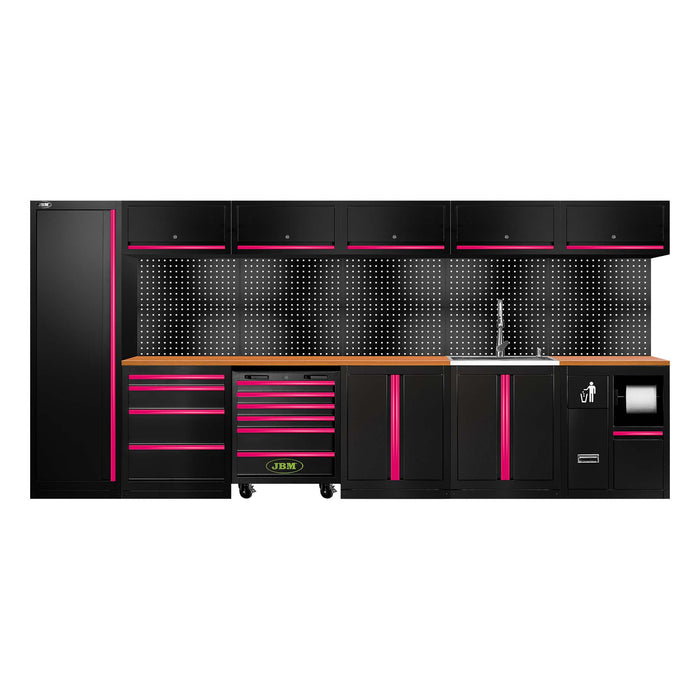 CONJUNTO DE MUEBLES MODULARES (31PCS) - EXTENSIÓN CON SERIE446, REF.16493 Y REF.18103 - ROSA