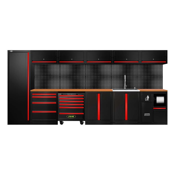 CONJUNTO DE MUEBLES MODULARES (31PCS) - EXTENSIÓN CON SERIE446, REF.16493 Y REF.18103 - ROJO