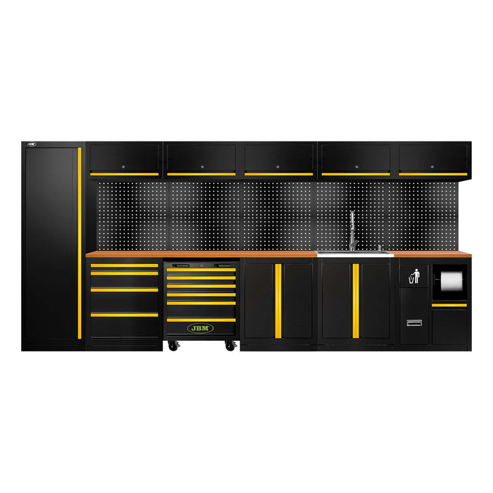 CONJUNTO DE MUEBLES MODULARES (31PCS) - EXTENSIÓN CON SERIE446, REF.16493 Y REF.18103 - AMARILLO