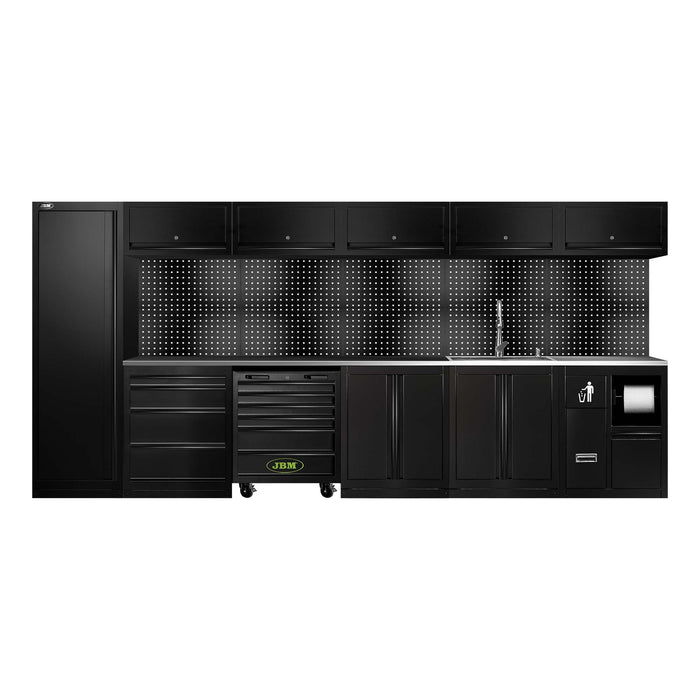 CONJUNTO DE MUEBLES MODULARES (31PCS) - EXTENSIÓN CON SERIE446, REF.16493 Y REF.18103 - NEGRO
