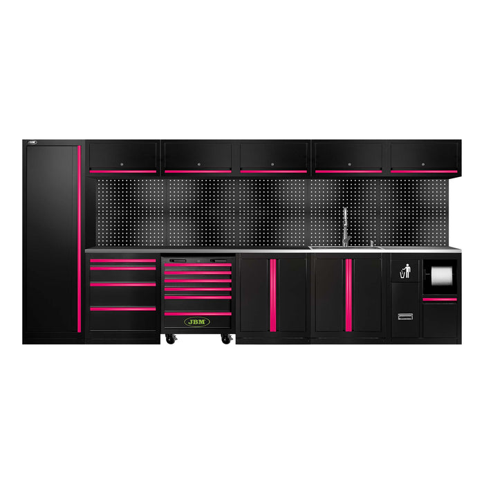 CONJUNTO DE MUEBLES MODULARES (31PCS) - EXTENSIÓN CON SERIE446, REF.16493 Y REF.18103 - ROSA