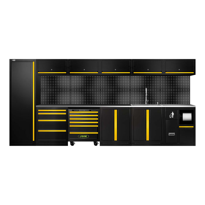 CONJUNTO DE MUEBLES MODULARES (31PCS) - EXTENSIÓN CON SERIE446, REF.16493 Y REF.18103 - AMARILLO