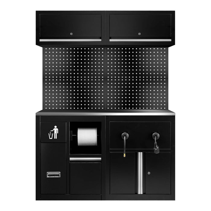 CONJUNTO DE MUEBLES MODULARES (16PCS) - EXTENSIÓN CON REF.16493 Y REF.18403 - PLATA