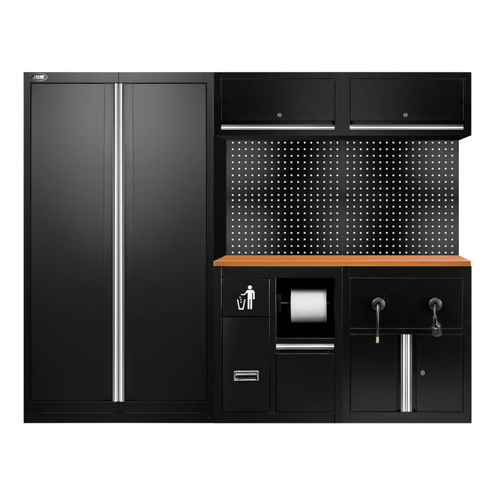 CONJUNTO DE MUEBLES MODULARES (17PCS) - EXTENSIÓN CON REF.18105, REF.16493 Y REF.18403 - PLATA