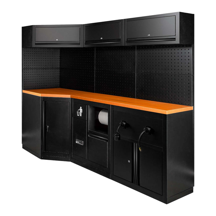 CONJUNTO DE MUEBLES MODULARES (27PCS) - EXTENSIÓN CON REF.16492, REF.16493 Y REF.18403 - NEGRO
