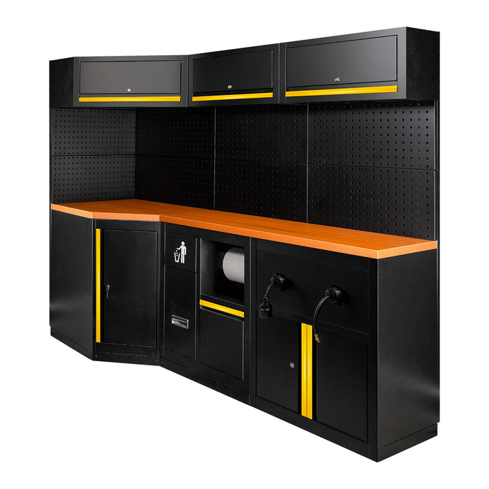 CONJUNTO DE MUEBLES MODULARES (27PCS) - EXTENSIÓN CON REF.16492, REF.16493 Y REF.18403 - AMARILLO
