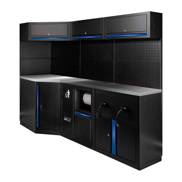 CONJUNTO DE MUEBLES MODULARES (27PCS) - EXTENSIÓN CON REF.16492, REF.16493 Y REF.18403 - AZUL