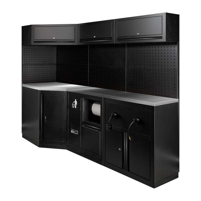 CONJUNTO DE MUEBLES MODULARES (27PCS) - EXTENSIÓN CON REF.16492, REF.16493 Y REF.18403 - NEGRO