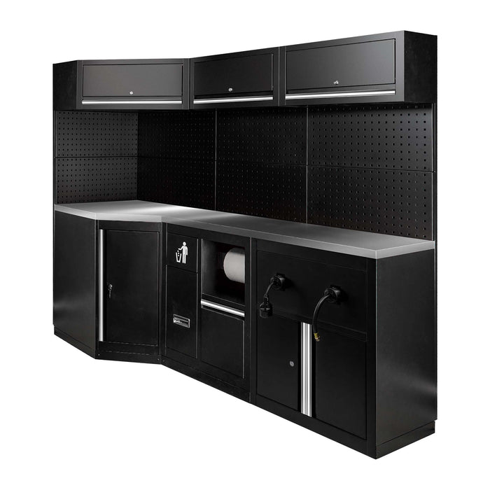 CONJUNTO DE MUEBLES MODULARES (27PCS) - EXTENSIÓN CON REF.16492, REF.16493 Y REF.18403 - PLATA