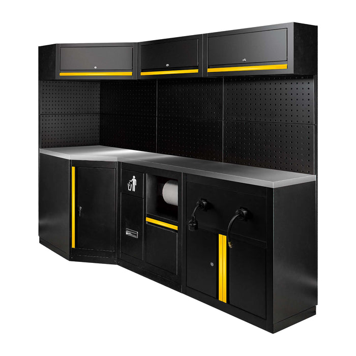 CONJUNTO DE MUEBLES MODULARES (27PCS) - EXTENSIÓN CON REF.16492, REF.16493 Y REF.18403 - AMARILLO