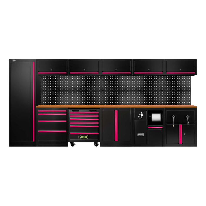 CONJUNTO DE MUEBLES MODULARES (34PCS) - EXTENSIÓN CON SERIE446, REF.16493 Y REF.18403 - ROSA
