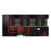 CONJUNTO DE MUEBLES MODULARES (34PCS) - EXTENSIÓN CON SERIE446, REF.16493 Y REF.18403 - ROJO