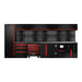CONJUNTO DE MUEBLES MODULARES (34PCS) - EXTENSIÓN CON SERIE588, REF.16493 Y REF.18403 - ROJO