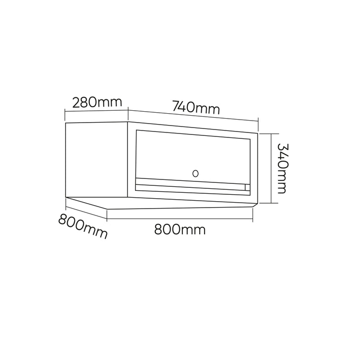 CONJUNTO DE MUEBLES MODULARES (4PCS) - EXTENSIÓN CON ARMARIO ESQUINERO