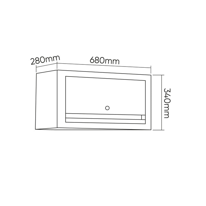 MODULAR FURNITURE SET (6PCS) - CABINET EXTENSION WITH SINK (REF. 18103) - ORANGE