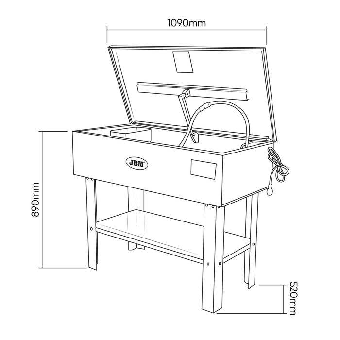 MÁQUINA LIMPIADORA DE PIEZAS 150L