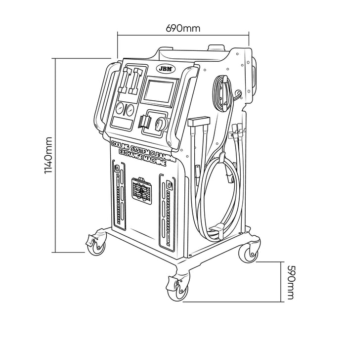 MÁQUINA DE LIMPIEZA DEL SISTEMA DE REFRIGERACIÓN