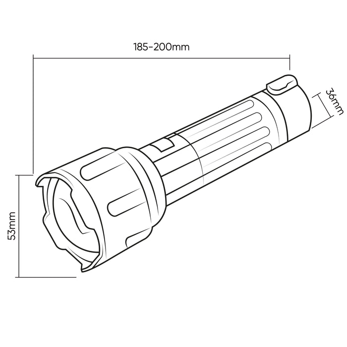 LINTERNA LED MULTIFUNCIÓN - 800LM