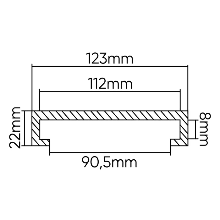 TACO DE GOMA PARA ELEVADOR ROTARY 123MM