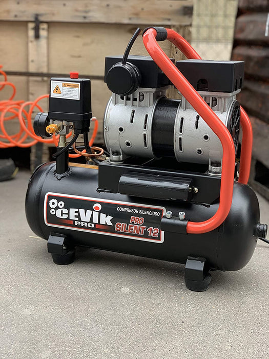 COMPRESOR SILENT 12L 1HP CEVIK PRO CA-PRO12SILENT