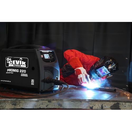 SOLDADOR INVERTER CEVIK PRO EQUIPO 3 EN 1 MIG/TIG/MMA 220 AMPERIOS CE-PROMIG220 ALUMINIO