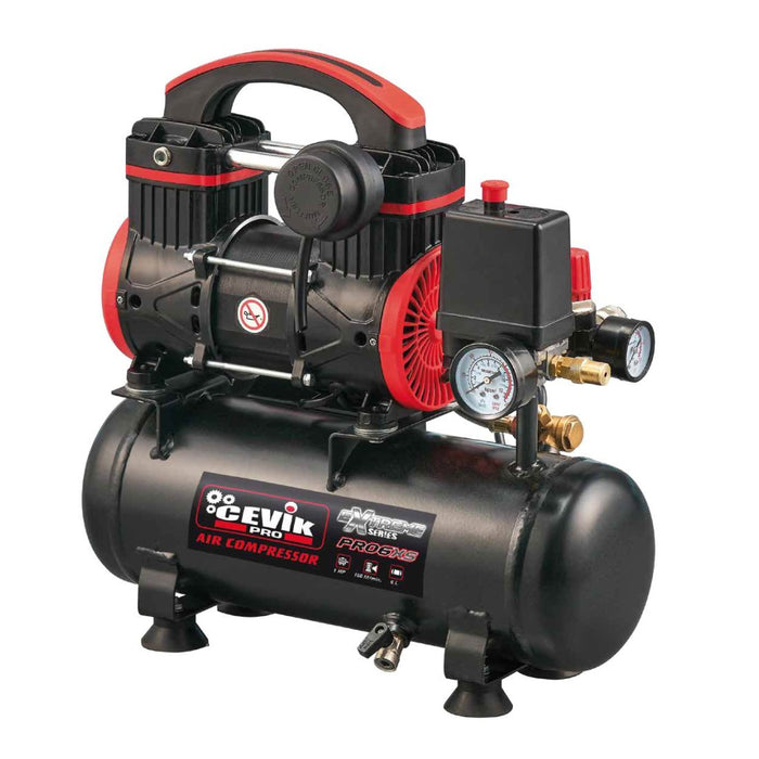 COMPRESOR SILENT 6L 1HP CEVIK PRO CA-PRO6XS