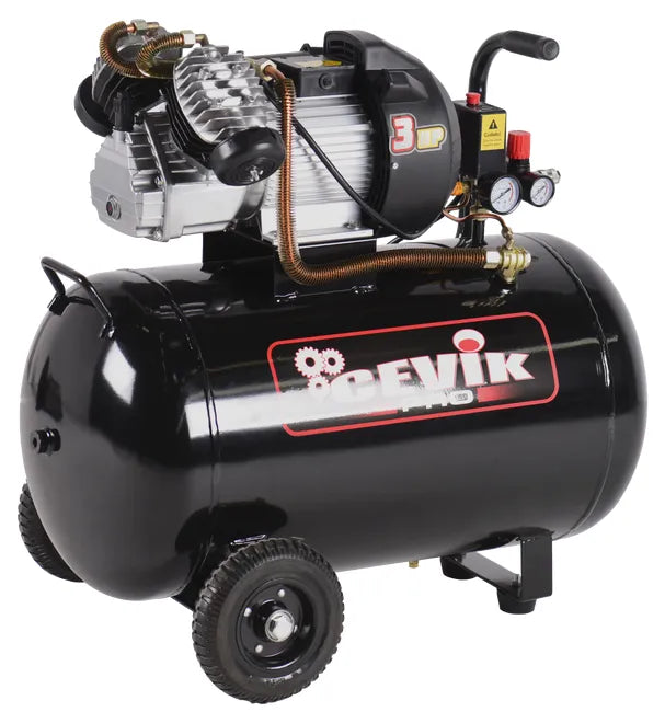 COMPRESOR CEVIK PRO 100 LITROS 3HP CABEZAL EN "V" CA-PRO100VX