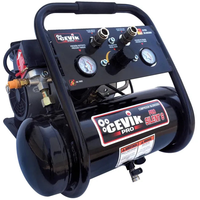 COMPRESOR SILENT 6L 1HP CEVIK PRO CA-PRO6SILENT